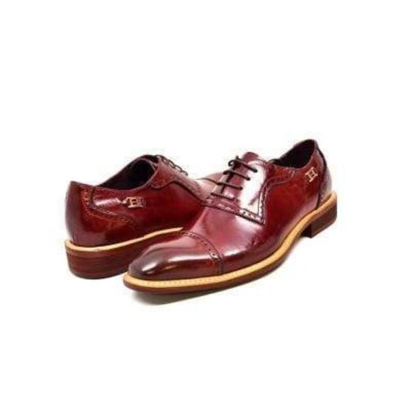 British Walkers Executive Men's Bordeaux Leather Loafers - Picture 1 of 8